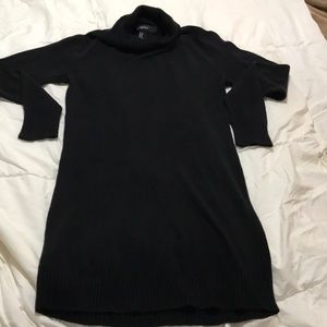 Black L/S sweater dress